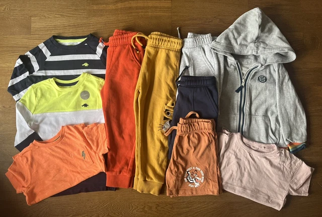Boys Clothes Bundle 3-4 Years Jacket T-shirts Joggers Shorts & 2 BNWT Tops