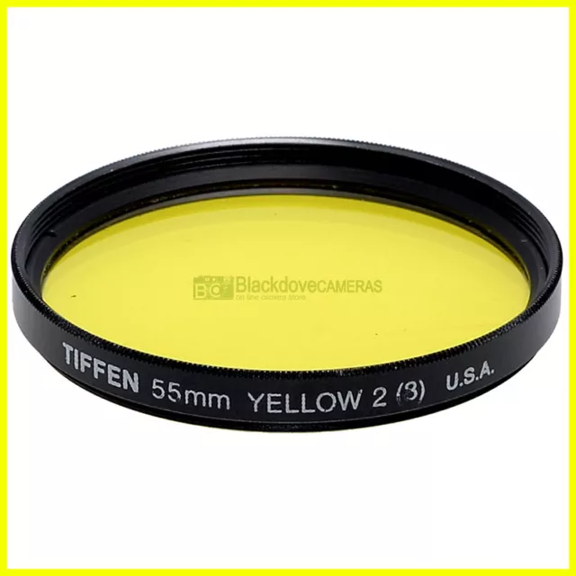 55mm Filtro Giallo Yellow 2 Tiffen, innesto a vite M55 Yellow lens filter