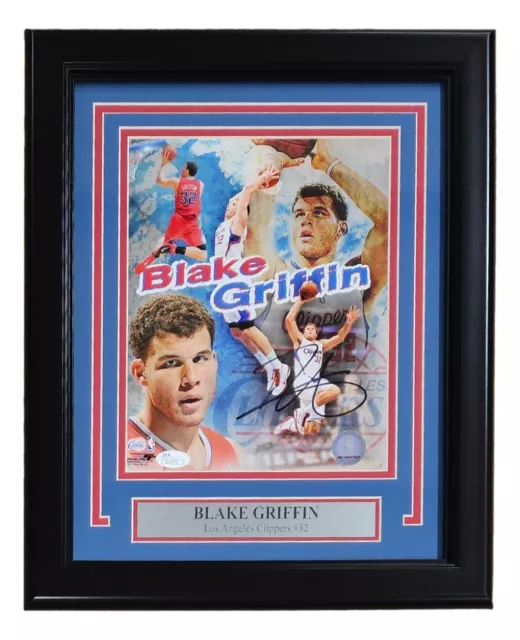 Blake Griffin Unterzeichnet Eingerahmt 8x10 Los Angeles Clippers Foto JSA