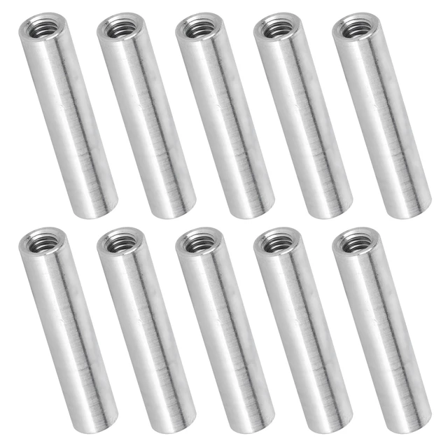 10Pcs Aluminum Alloy Column Round Female Thread Standoff Spacer Support Fast CAD