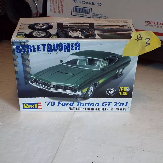 #3 1/25 REVELL 70 FORD TORINO GT MODEL for PARTS MISSING PIECES . READ #3 1/25 REVELL 70 FORD TORINO GT MODEL for PARTS MISSING PIECES . READ