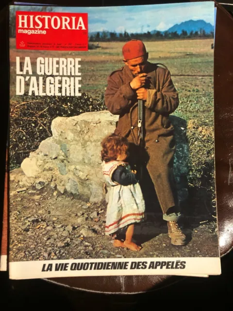 Historia magazine La guerre d'Algérie n°287 La vie quotidienne des appelés