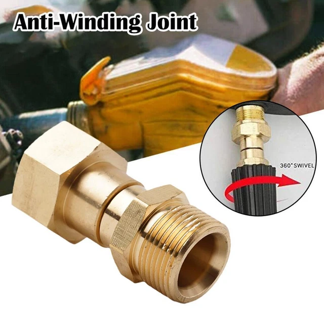 M22 14mm Pressure Washer Swivel Joint Connector Hose NEW Fittings 2023 I3L7