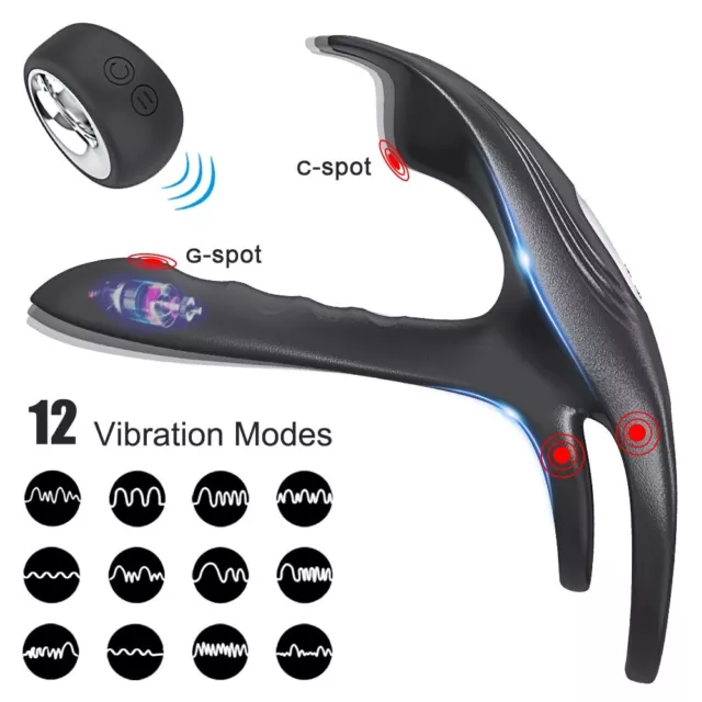 Vibrator-mit-Dual-Motor-Drahtlose-Penis-Ring-Erwachsene-Sex-Spielzeug-Für-Männer 2