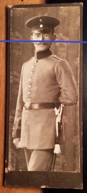 Hermann Binz als Soldat in Uniform / CDV G. Harren Nürnberg Fürth Würzburg