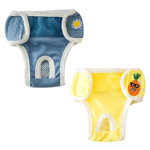 Calzoncillos higiénicos protectores ajustables reutilizables para perros