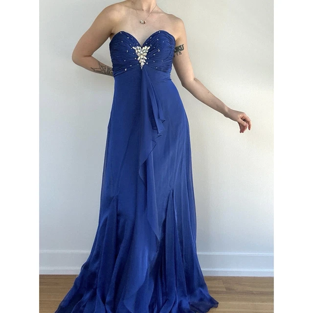 blue dress bella swan Amazon Evening Dress Strapless Party Dress for Birthday Banquet – Ms. Grace main image 0