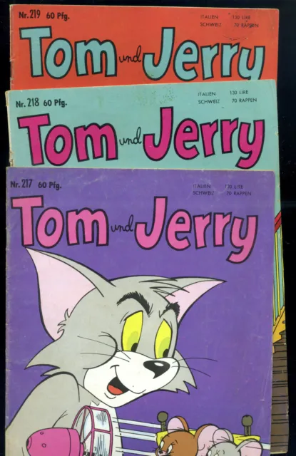 Tom und Jerry -- Neuer Tessloff Verlag -- Nr. 217 / 218 / 219 -- 3 Stück --