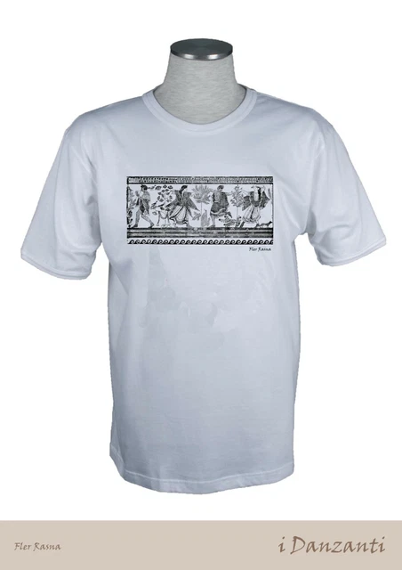 T SHIRT Uomo Donna Maglia Cotone FRUIT OF THE LOOM ballerini etruschi greci roma