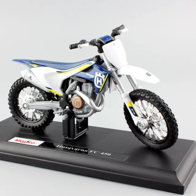 1:18 Maisto KTM Husqvarna FC 450 Diecast Motocross Carrera Modelo Motocicleta Coche de Juguete