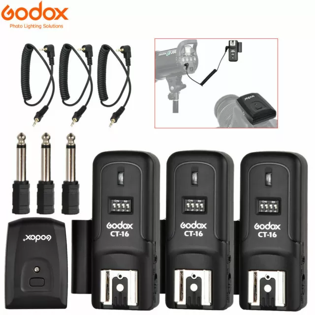 Camera CT-16 Wireless Radio 16 Channels Flash Trigger Transmitter + Receiver Set