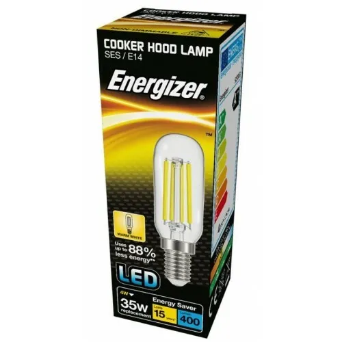 Cooker Hood 4W LED Filament Light Bulb Small Edison Screw SES E14 Energizer