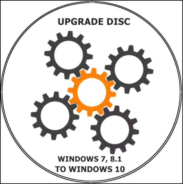 Windows Upgrade Disc Upgrade von Win 7, 8.1 auf Win 10 64-Bit Maschinen 