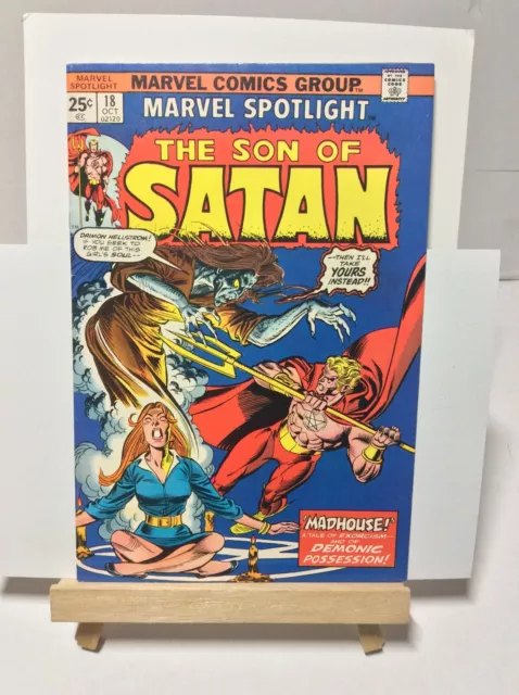 Marvel Spotlight 18; 1974; 7.0 Fine/VF; Daimon Hellstrom The Son of Satan