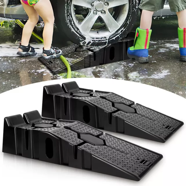 2 pezzi rampa di accesso rampa auto rampa di carico auto antiscivolo plastica