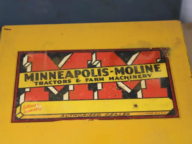 1947 MINNEAPOLIS MOLINE VALLONIA IN Old File Box w/ letter of authentication