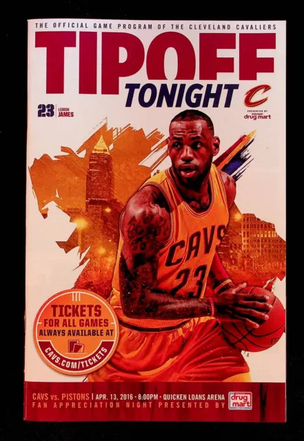 Lebron James Cleveland Cavaliers NBA Playoffs Program 2016 Championship Season