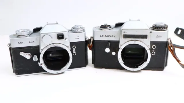 Dos Cámaras De Película Leica Leitz Alemania Originales Leicaflex, Sl...