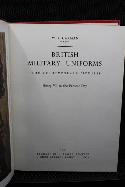 British Military Uniforms Henry Vii To 1957 Reference Book 12 31