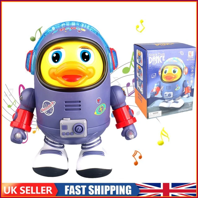 Electric Glowing Duck Doll Plastic with Music Light for Children Birthday Gift