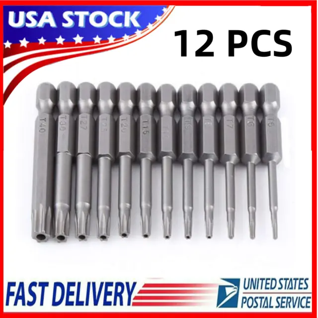 12pc Bit Set Quick Change Connect Impact Driver Drill Security Tamper Proof US