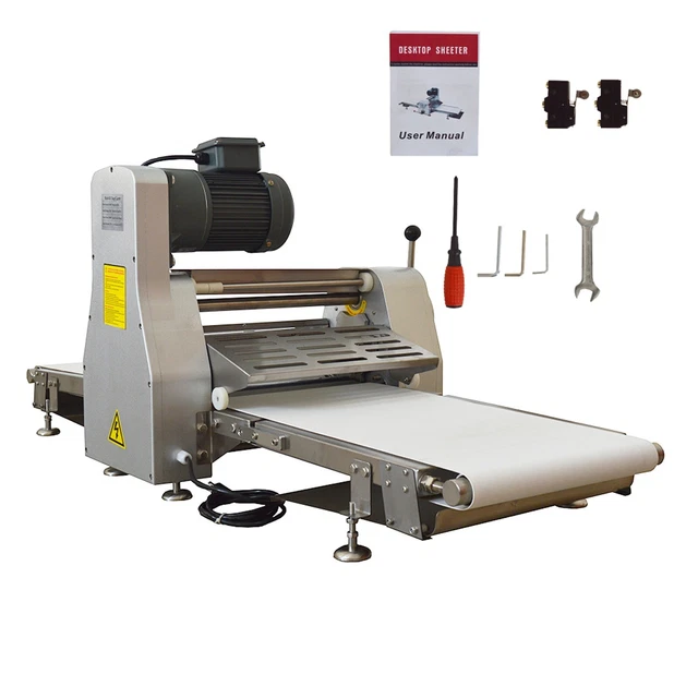 110V Danish Bread Pastry Machine Dough Sheeter Commercial Baking Equipment 500mm