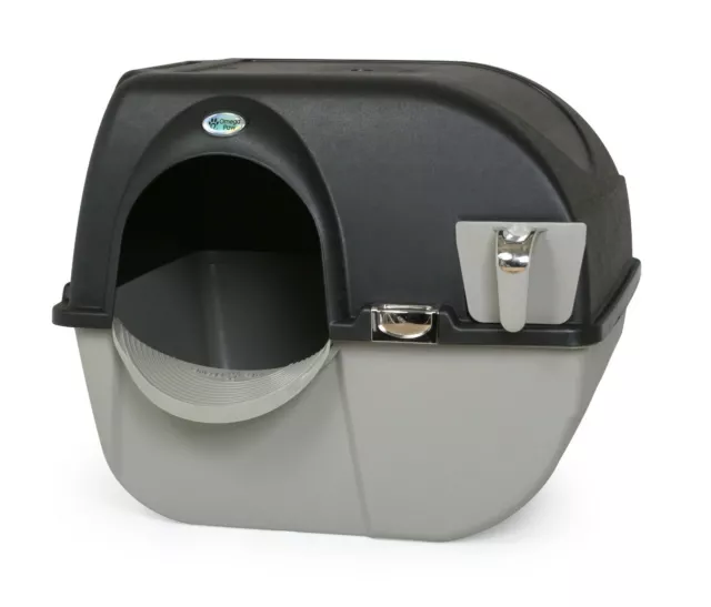 Omega Paw Easy To Use Elite Roll' N Clean Self Cleaning Litter Box