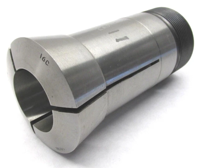 HARDINGE 1-7/32" ROUND 16C COLLET w/ INTERNAL THREADS