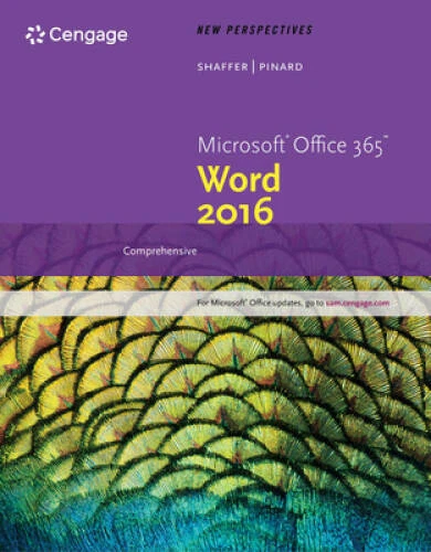 NEW PERSPECTIVES MICROSOFT Office 365 Word 2016 Comprehensive Loose 