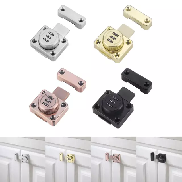 Mechanical Password Rotary Hasp Locks Keyless 3 Digit Dial Combination cam Lock