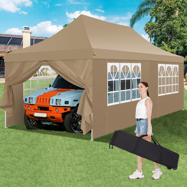 Pavillon 3x3/3x6m Faltpavillon Partyzelt Gartenzelt Wasserdicht Zelt Festzelt