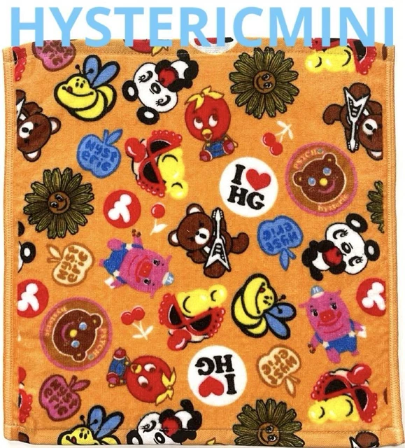 His Mini Hysteric Large Hand Towel Handkerchief Orange Hysteric Glamour  Mini
