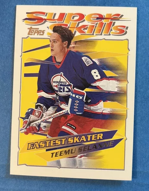 1995-96 Topps Super Skills #31 Teemu Selanne HOF Winnipeg Jets NHL