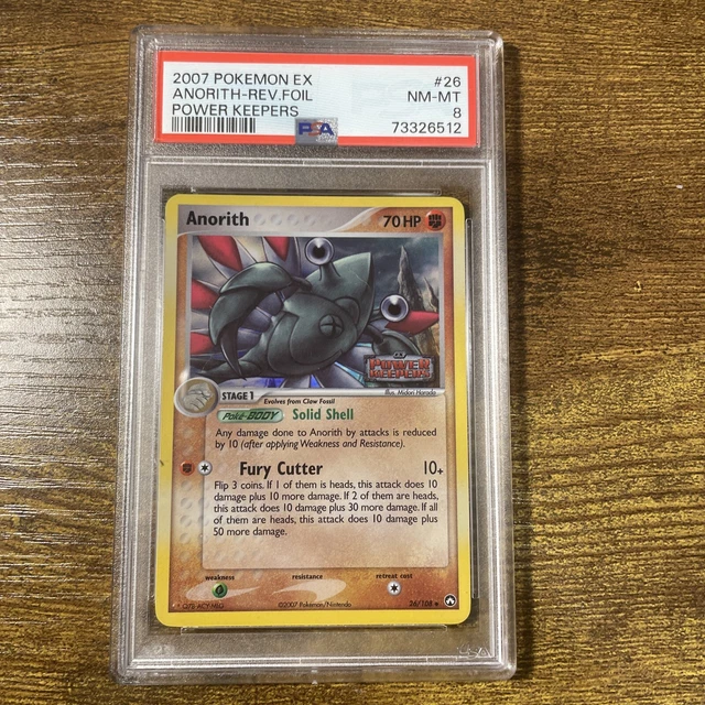 EX Power Keepers 26 Anorith Reverse Foil PSA 9