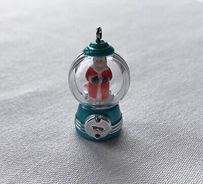 2016 Gumball Santa, Blue Repaint ~ Never Displayed, Hallmark Miniature Ornament