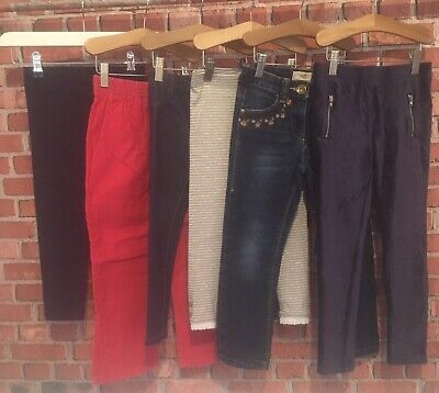 Girls 5-6 Years Corduroy Trousers Jeans Leggings Bundle Next Lupilu Etc VGC