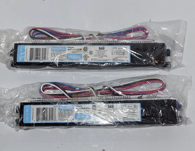 Philips Advance T8 Lamps Electronic Ballast - Black - 111W