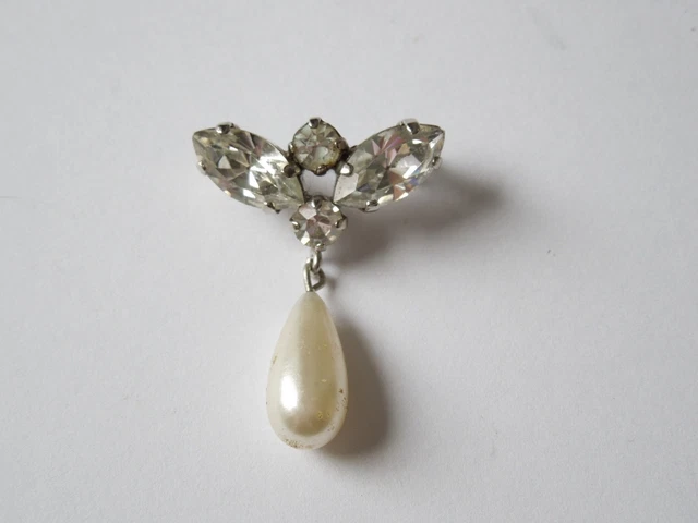 Fibule Broche Perle De Murano - Modèle Unique Pour Mariage, Noël - Neuf Sans Emballage
