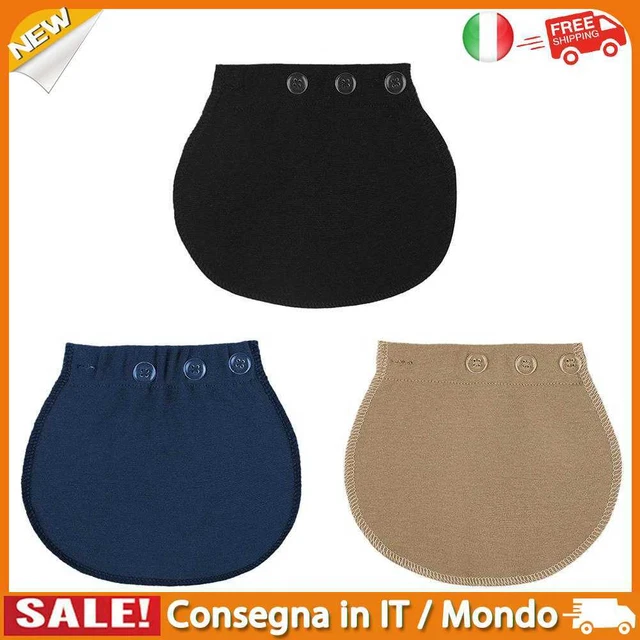 IT Strong Waistband Belt Adjustable Elastic Waist Extender Pants Button Buckle E