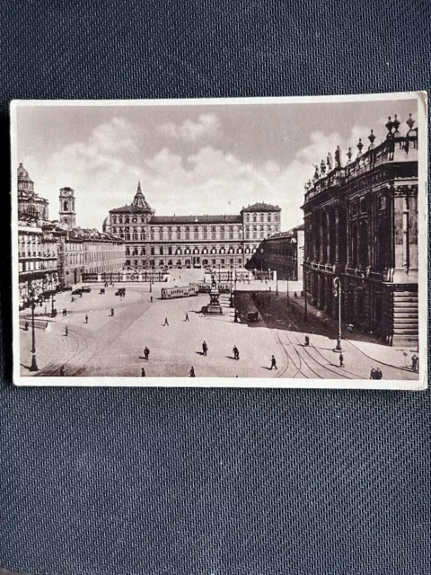 Cartolina  Torino - Piazza Castello E Palazzo Reale - Viaggiata 1936