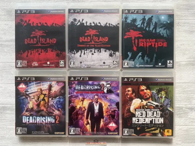 SONY PS3 Dead Island & Dead Rising 2 & Red Dead Redemption 6games set from Japan