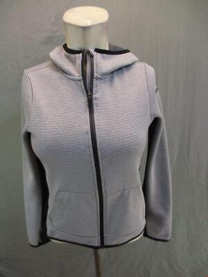 Nike Size L(14-16) Girls Gray Athletic DriFit Fleece Lined Full Zip Hoodie 3G022