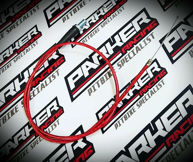 PIT BIKE RED Throttle Cable Suit Mikuni Carb 9.88 PicClick