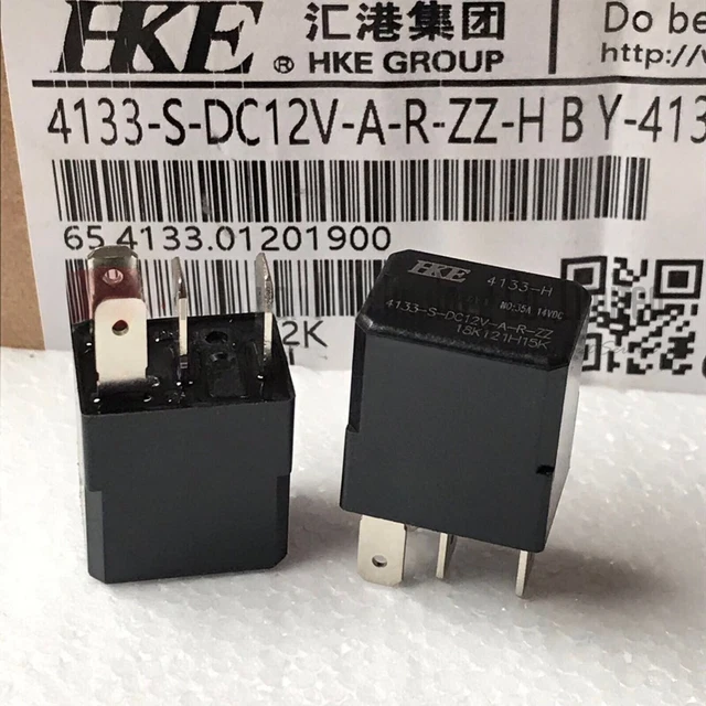 CMA57-S-DC12V-A-R-ZZ Auto Relay 12VDC 20A 4-Pin - 5 Pack, For Automotive Electrical Control Circuits