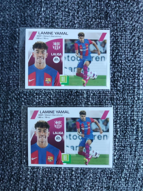 2023-24 PANINI LIGA ESTE: (2 stickers)  #19 BIS LAMINE YAMAL (BARCELONA) ROOKIE