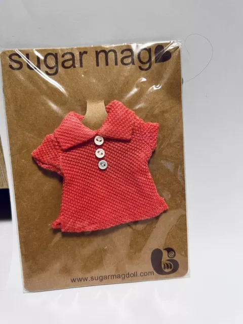 Sugar Mag Dark Pink Polo shirt fit blythe 1/6 Riley Betsy Licca Azone momoko