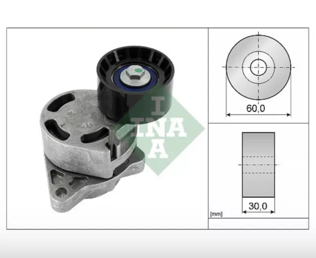 galet tendeur courroie trapézoïdale INA 534018110 renault trafic II master II 3