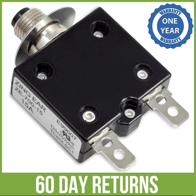 MINI THERMAL PUSH Button Circuit Breaker Switch Reset Overload