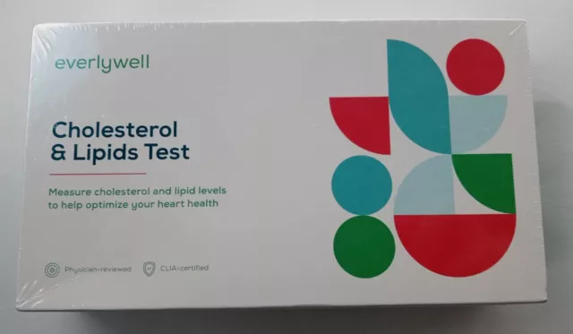Kit de prueba de colesterol y lípidos Everlywell - nuevo y sellado - vencimiento: 2024-2026