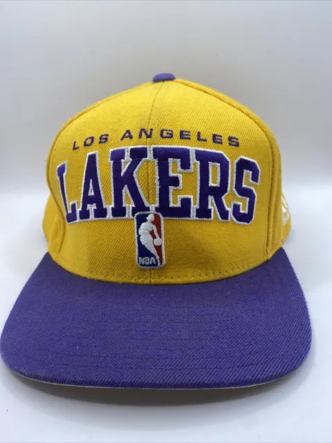 LA Lakers Adidas NBA Snapback Hat - Rare Embroidered Cap - Free Post
